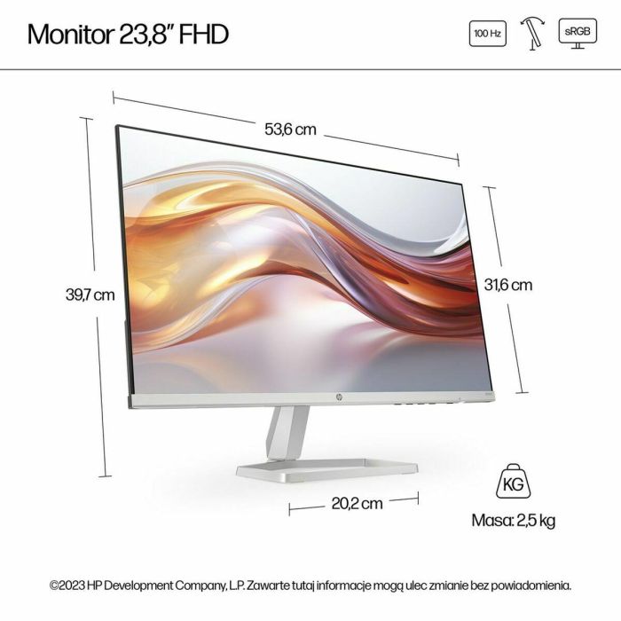 HP Series 5 524sf Monitor 23.8" (60.5 cm) FHD (1920x1080) IPS 100Hz para PC | Eyesafe | Diseño Ultrafino | Plata 12 HP Series 5 524sf Monitor 23.8" (60.5 cm) FHD (1920x1080) IPS 100Hz para PC | Eyesafe | Diseño Ultrafino | Plata 12
