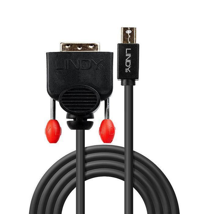 Adaptador Mini DisplayPort a DVI LINDY 41952 2 m Negro 1 Adaptador Mini DisplayPort a DVI LINDY 41952 2 m Negro 1