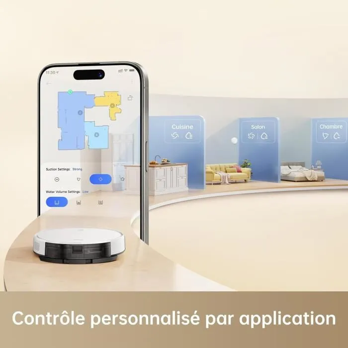 Mova Robot aspirador y fregona DRE1709540244634, 4500 Pa, 300 ml, Blanco 5