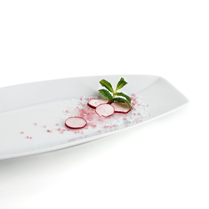 Quid Fuente Oval Porcelana Gastro 35.5x15.8x2.8 cm (6 Unidades) Blanco Cerámica Brillo 2