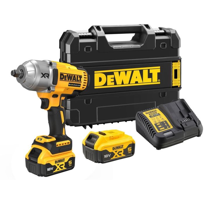 DeWALT DCF900P2T-QW Llave de impacto a batería sin escobillas 1/2" 18V con 1 batería de 5Ah y 1898 Nm de torque 7