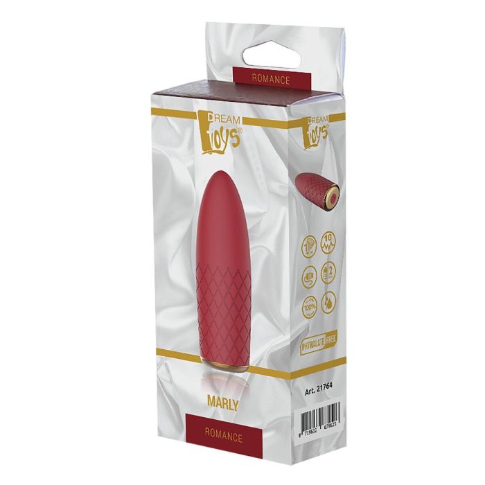 Bala Vibradora Dream Toys Romance Marly Rojo 1