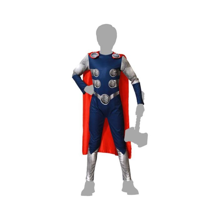 Disfraz Heroe Comic Dios Trueno Niño Infantil 5-6 Años 4 Disfraz Heroe Comic Dios Trueno Niño Infantil 5-6 Años 4