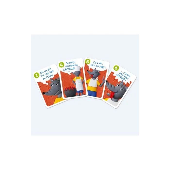 Nathan Au Loup Juego de Cartas para Niños y Familias a partir de 4 años, Estrategia y Riesgo