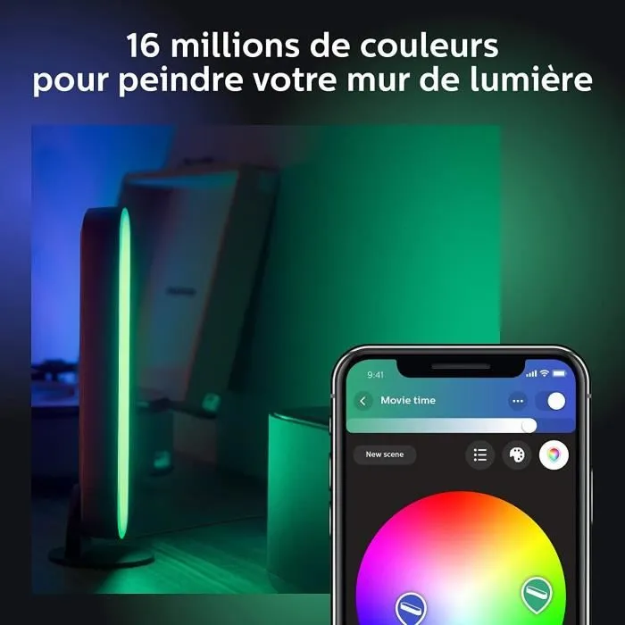 Philips Hue Play White & Color Ambiance Kit X 1 Luz LED para Gaming y Hogar, Compatible con Alexa, Google Assistant y Apple Homekit 3
