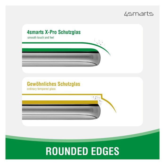4smarts Protector de Pantalla X-Pro Clear para iPhone 7/8/SE 20/ SE 22 de Vidrio Templado 3