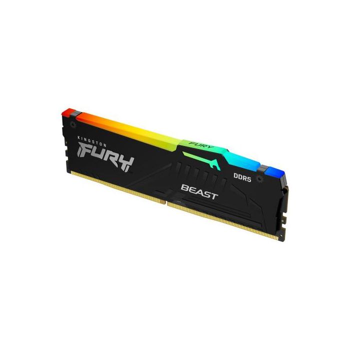 Memoria RAM Kingston FURY Beast RGB 16GB/ DDR5/ 5600MHz/ 1.25V/ CL40/ DIMM 1 Memoria RAM Kingston FURY Beast RGB 16GB/ DDR5/ 5600MHz/ 1.25V/ CL40/ DIMM 1