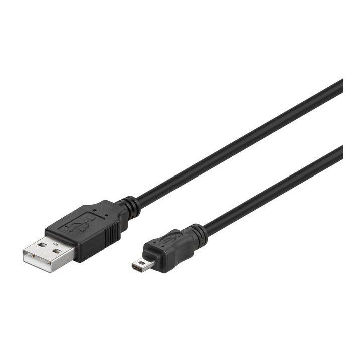MicroConnect Cable USB 2.0 1.8m Mini USB Tipo B 8 Pines para Smartphone, MP3, Dispositivos Externos. Velocidad 480 Mbps MicroConnect Cable USB 2.0 1.8m Mini USB Tipo B 8 Pines para Smartphone, MP3, Dispositivos Externos. Velocidad 480 Mbps