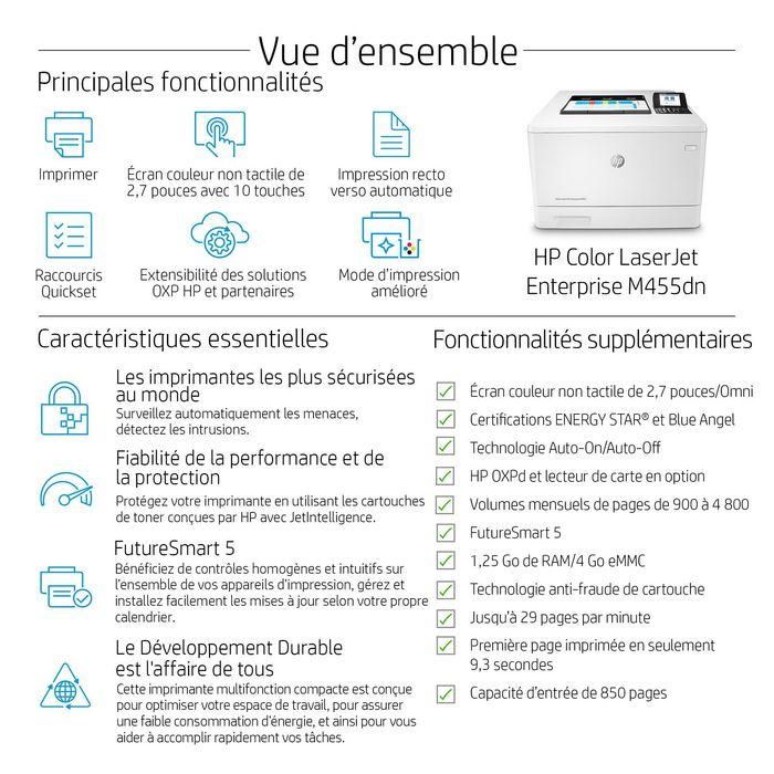 HP LaserJet Enterprise M455DN 3PZ95A Impresora Láser Color Dúplex Automático, Ethernet, 27 ppm, A4 14