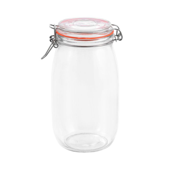 Tarro Hermético de Vidrio con Cierre Clip 1500 ml - La Mediterranea (12 Unidades) 8 Tarro Hermético de Vidrio con Cierre Clip 1500 ml - La Mediterranea (12 Unidades) 8