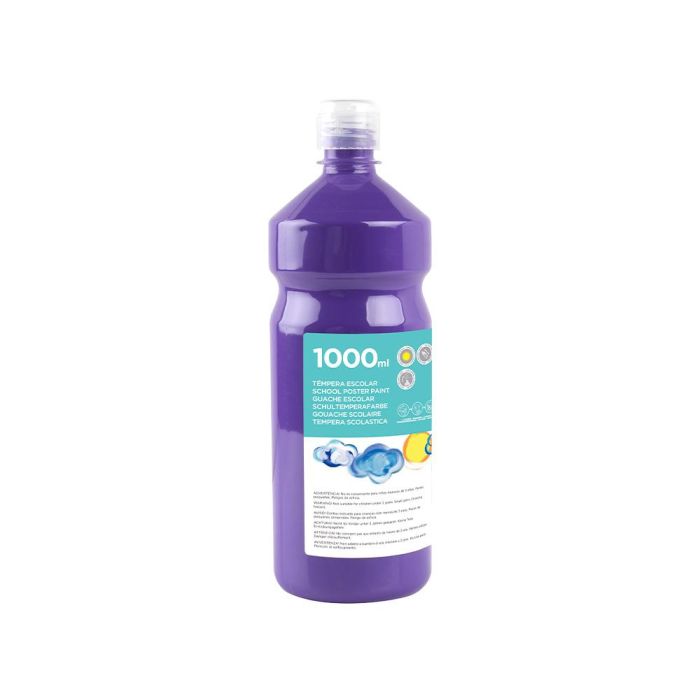 Tempera Liquida Liderpapel Escolar 1000 mL Violeta 1