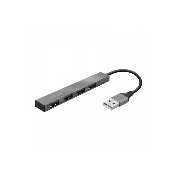 Trust Halyx Hub USB 2.0 4 Puertos Aluminio 480 Mbit/s Ref. 23786 0 Trust Halyx Hub USB 2.0 4 Puertos Aluminio 480 Mbit/s Ref. 23786 0