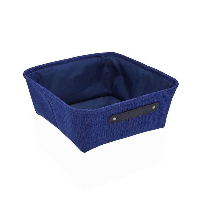 Cesta Cuadrada Azul Versa 32x32x13.5 cm - Minimal - Poliéster (2 Unidades) Cesta Cuadrada Azul Versa 32x32x13.5 cm - Minimal - Poliéster (2 Unidades)