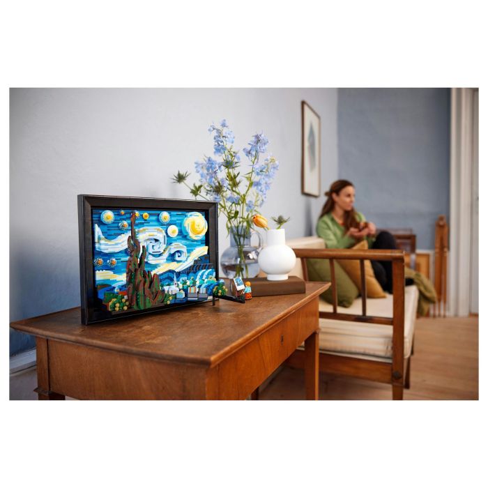 Lego Ideas 21333 Vincent Van Gogh - Lienzo de la Noche Estrellada Lámina Artística 3D - 2316 Piezas 21