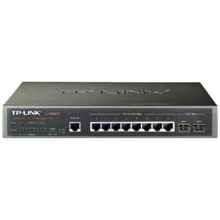 TP-Link TL-SG3210 Switch de Red Gestionado L2/L3 Gigabit Ethernet 8 Puertos 2 SFP JetStream Montaje en Rack 1U Negro