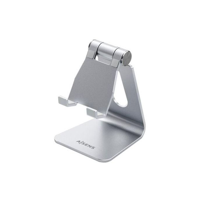 Aisens Soporte de Sobremesa Ajustable M para Tablet y Móvil, Aleación de Aluminio, Antideslizante, Orificio para Cable 0 Aisens Soporte de Sobremesa Ajustable M para Tablet y Móvil, Aleación de Aluminio, Antideslizante, Orificio para Cable 0