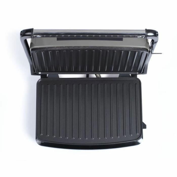 Livoo DOC232G Parrilla compacta 23x15cm, antiadherente, placas ranuradas, bisagra ajustable, indicador luminoso, almacenamiento vertical 1 Livoo DOC232G Parrilla compacta 23x15cm, antiadherente, placas ranuradas, bisagra ajustable, indicador luminoso, almacenamiento vertical 1