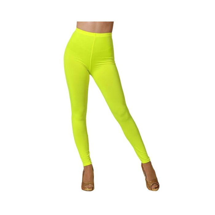 Leggings Amarillo Fluor Liso Adulto para Disfraces de Emoji, Payaso y Fiestas 0 Leggings Amarillo Fluor Liso Adulto para Disfraces de Emoji, Payaso y Fiestas 0
