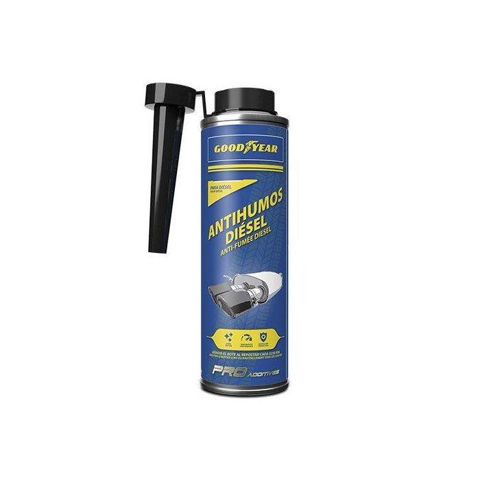 Goodyear Pro Additives GODA0005 Aditivo Antihumos Diésel 300ml - Reduce Humo, Ruido, Emisiones y Consumo de Combustible Goodyear Pro Additives GODA0005 Aditivo Antihumos Diésel 300ml - Reduce Humo, Ruido, Emisiones y Consumo de Combustible
