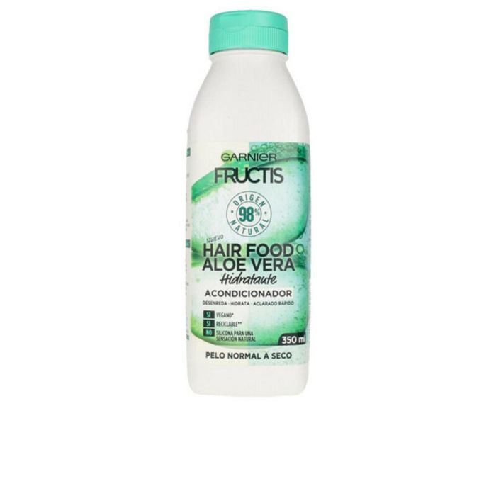 Garnier Fructis Hair Food Aloe Vera Acondicionador Hidratante Nutritivo para Cabello Seco. Pelo Suave, Sin Siliconas 350 ml