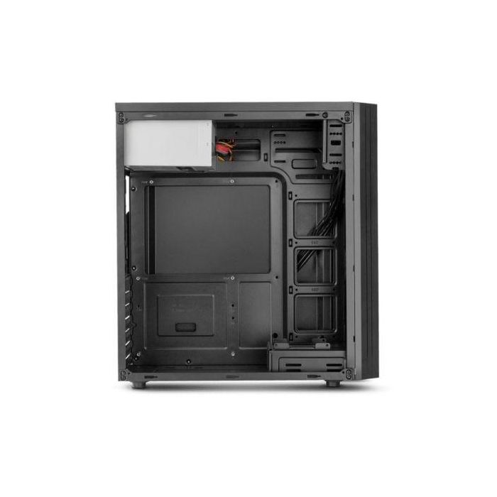 Nox NXLITE010 Caja Semitorre con Fuente 500W ATX, mATX, ITX, Frontal Cepillado, GPU 345mm, USB 3.0, Negro 3