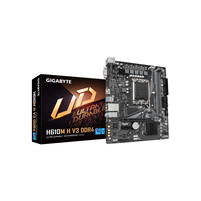 Placa Base Gigabyte H610M H V3 DDR4 Socket 1700/ Micro ATX Placa Base Gigabyte H610M H V3 DDR4 Socket 1700/ Micro ATX