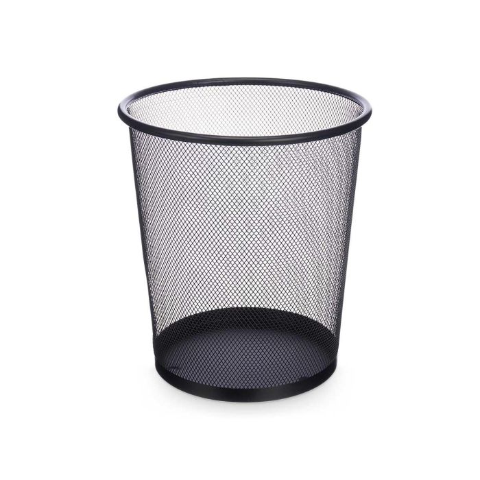 Papelera Rejilla Negra Pincello 24 cm - Metal (12 Unidades) 1