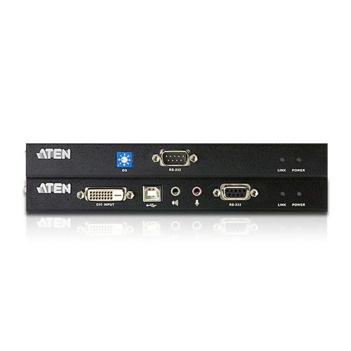 ATEN Extensor KVM CE600 DVI y USB sobre Cat 5e, Resolución 1920x1200, 60 m, Montaje en Rack - CE600-AT-G ATEN Extensor KVM CE600 DVI y USB sobre Cat 5e, Resolución 1920x1200, 60 m, Montaje en Rack - CE600-AT-G