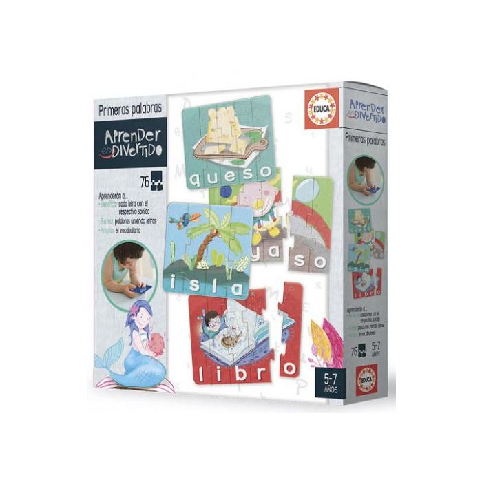 Educa Borrás 18697 Juego Primeras Palabras Educativo para Niños