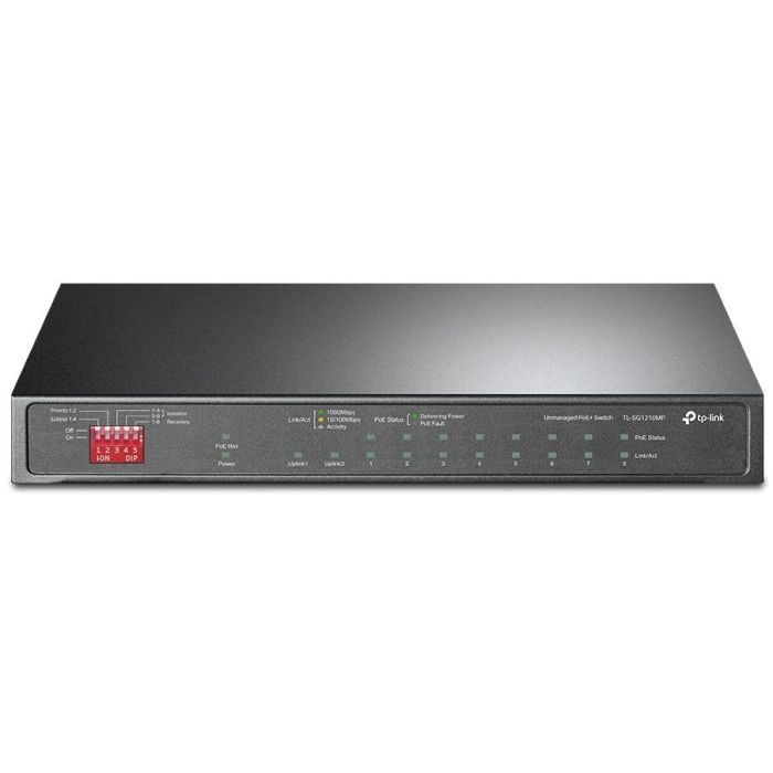 TP-LINK TL-SG1210MP Switch No Administrado Gigabit Ethernet 9 Puertos con PoE Negro 0 TP-LINK TL-SG1210MP Switch No Administrado Gigabit Ethernet 9 Puertos con PoE Negro 0