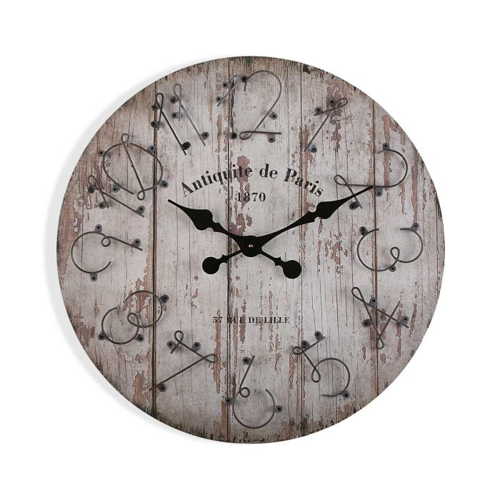Reloj Pared Madera 60 Cm 1870 Versa Reloj Pared Madera 60 Cm 1870 Versa