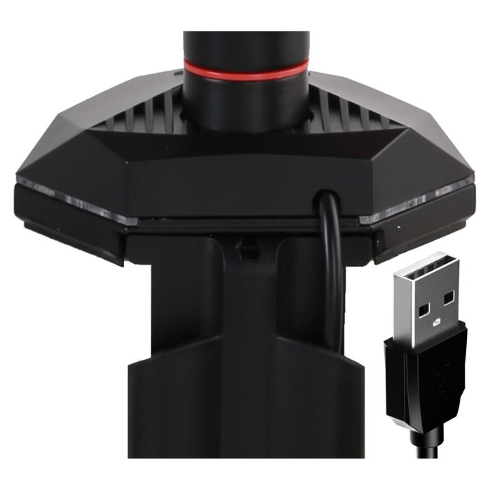 iiyama DSG3001C-R1 Soporte de Monitor para Escritorio, Ajuste de Altura, VESA 100x100/75x75, hasta 30", 9 kg, Negro y Rojo, con conector USB 10