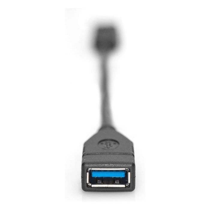 Digitus Cable Adaptador USB Tipo-C OTG Type C a A M/F 0.15m 3A 5GB 3.0 Version Negro Digitus Cable Adaptador USB Tipo-C OTG Type C a A M/F 0.15m 3A 5GB 3.0 Version Negro