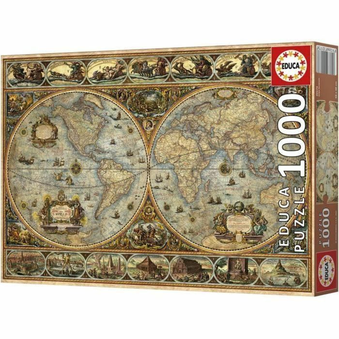 Educa EDU1747456959967 Puzzle Orbis Terrarum - 1000 piezas - Temática viajes y mapas - Mixto 4 Educa EDU1747456959967 Puzzle Orbis Terrarum - 1000 piezas - Temática viajes y mapas - Mixto 4