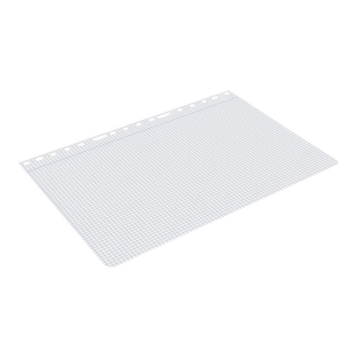 Recambio Liderpapel A4 100 Hojas 60 gr-M2 Cuadro 4 mm Con Margen 16 Taladros 6