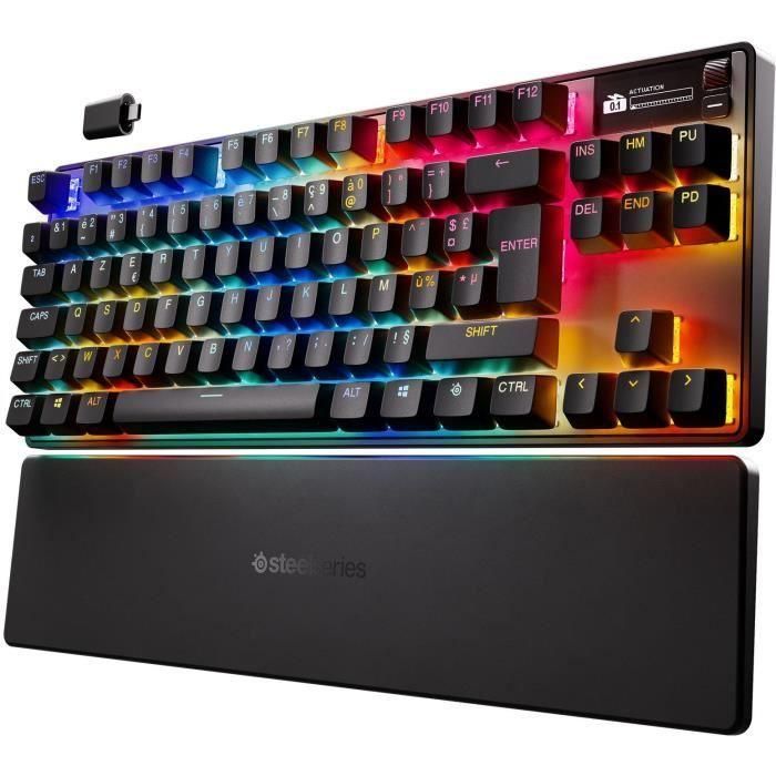 Teclado mecánico inalámbrico para juegos - STEELSERIES - APEX PRO TKL GEN 3 - Negro 2 Teclado mecánico inalámbrico para juegos - STEELSERIES - APEX PRO TKL GEN 3 - Negro 2