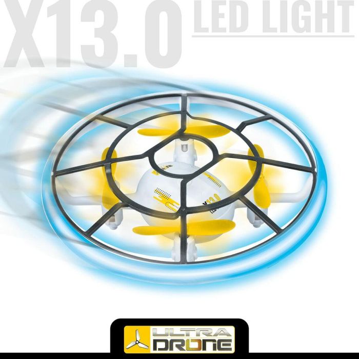 Mondo Motors - Dron de radio controlado - Efectos de luz - Ultradrone X13 LED Light - Diametre 13cm 5 Mondo Motors - Dron de radio controlado - Efectos de luz - Ultradrone X13 LED Light - Diametre 13cm 5