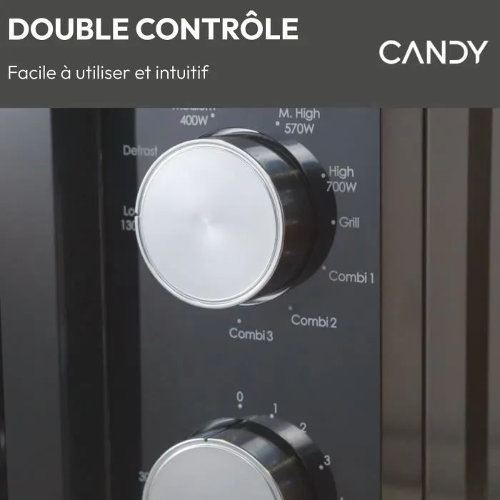 Candy CAN1696323236878 Microondas Moderna Grill 20L 700W con Grill 900W y 6 niveles de potencia 3