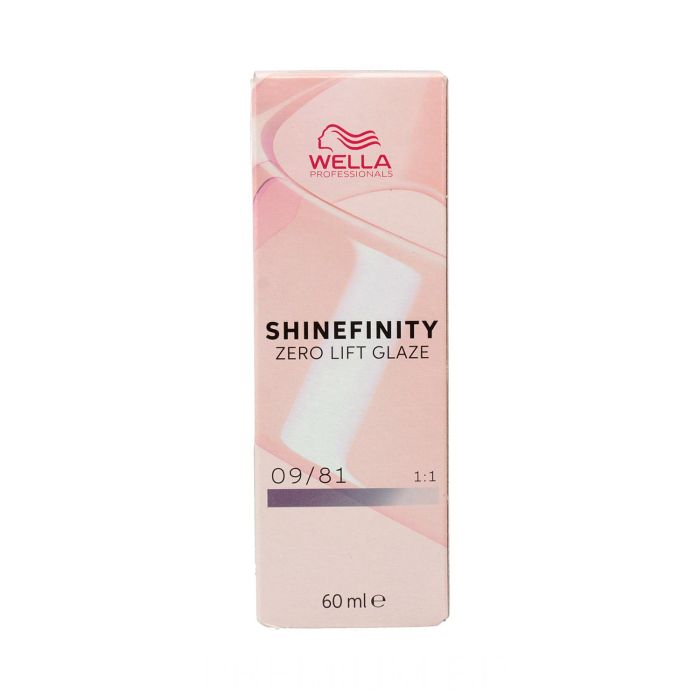 Wella Tinte Semipermanente Shinefinity 09/81 60ml - Coloración Ultrabrillante y Sin Daño para el Cabello