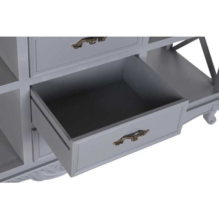 DKD Home Decor Victoria Buffet Tradicional Gris Natural Paulownia Mdf 132 x 40 x 84.5 cm 4 DKD Home Decor Victoria Buffet Tradicional Gris Natural Paulownia Mdf 132 x 40 x 84.5 cm 4