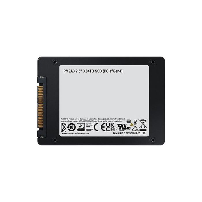 Samsung PM9A3 SSD NVMe PCIe 4.0 x 4 3.8TB 2.5" Bulk 4
