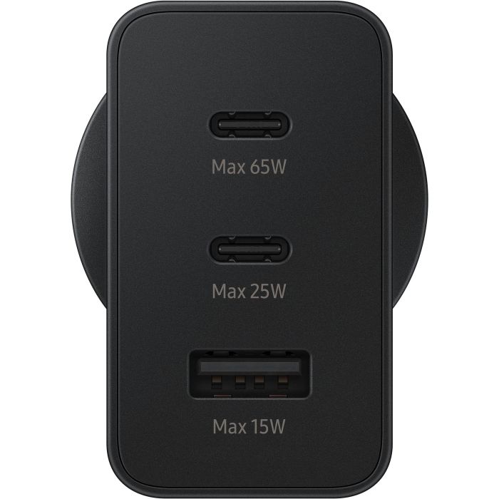 Samsung Cargador de Pared 65W Triple 2 USB-C + 1 USB Negro EP-T6530NBEGEU 8 Samsung Cargador de Pared 65W Triple 2 USB-C + 1 USB Negro EP-T6530NBEGEU 8