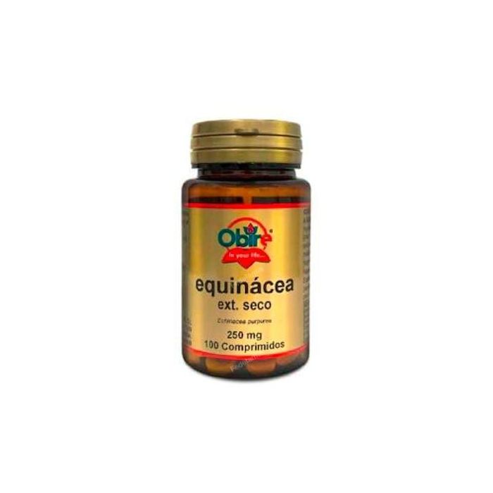 OBIRE Echinacea 250mg Extracto Seco 100 Comprimidos - Ayuda al Sistema Inmune, Sin Gluten ni Lactosa