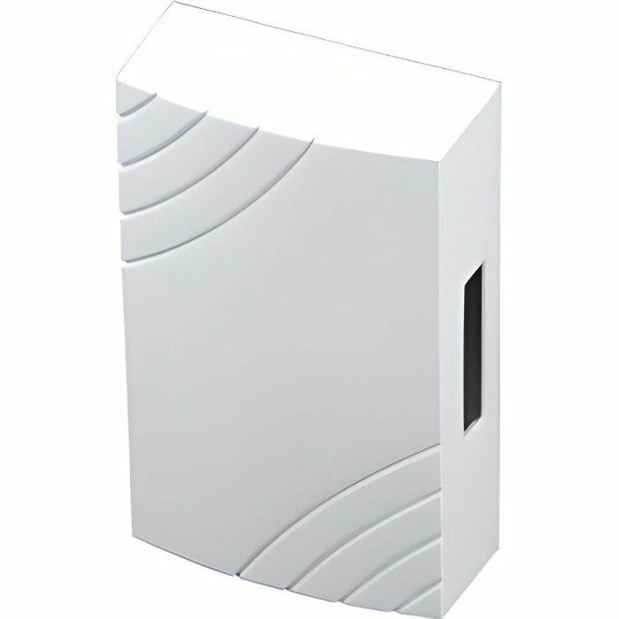 Scs Sentinel 3250 Timbre con cable para puerta con transformador integrado, alimentación directa 230V, 80 dB de sonido, melodía Ding Dong, color blanco.
