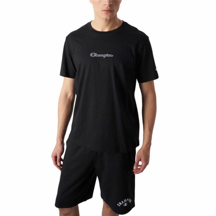 Camiseta de Manga Corta Hombre Champion Champion SS Negro 4