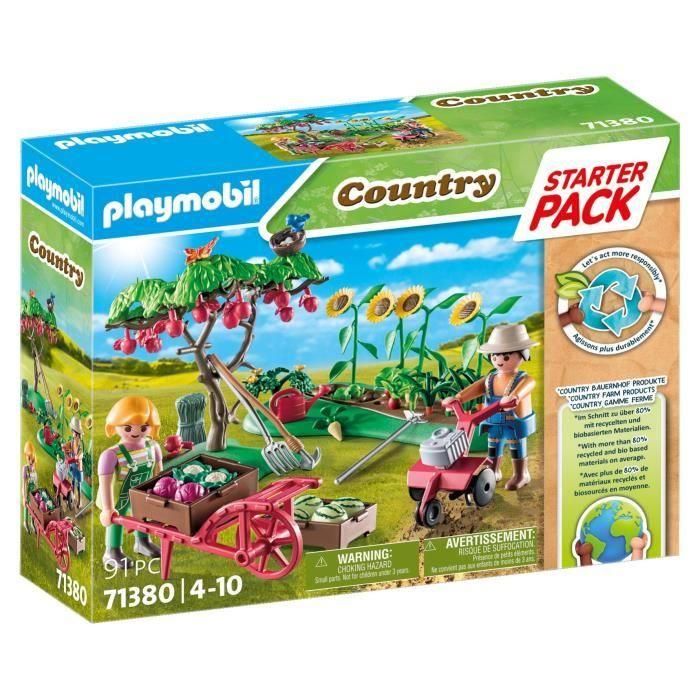 PLAYMOBIL 71380 Starter Pack Huerto - Campo - Con dos personajes y muchos accesorios - A partir de 4 años