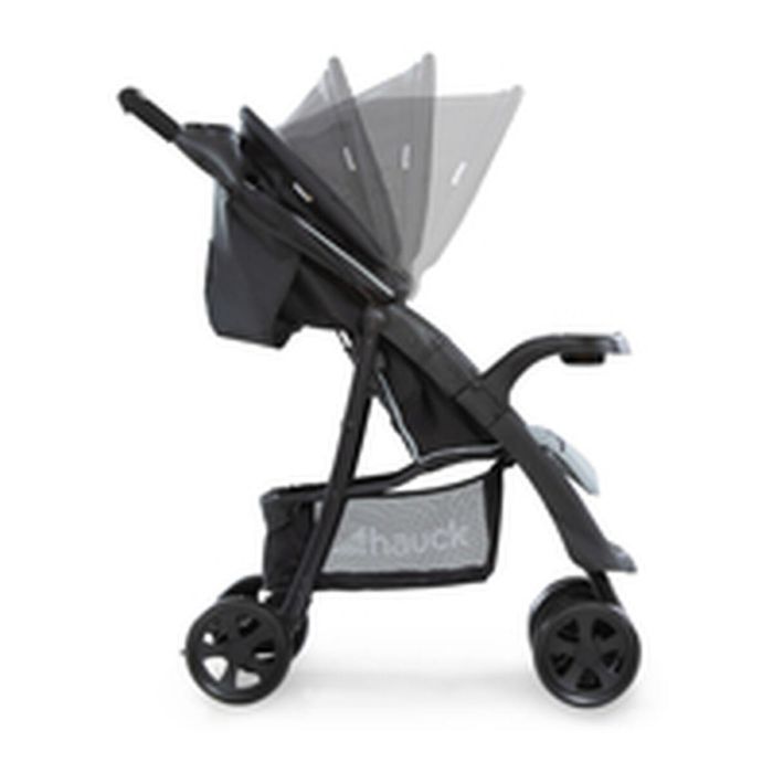 Hauck Silla de Paseo Shopper Neo II Caviar Plata - Plegado Compacto con una Mano, Reclinable, Gran Cesta, Desde el Nacimiento 16