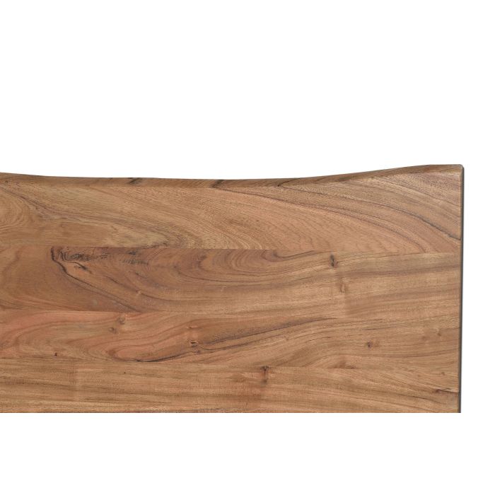 GINER Y COLOMER Mesa de Comedor 6 Plazas Madera Acacia Natural con Base Metal 3
