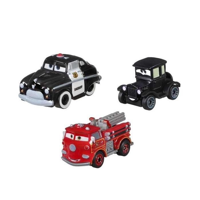 Coche cars mini set 3 unidades con carroceria metalica y ruedas giratorias. - modelos surtidos 6 Coche cars mini set 3 unidades con carroceria metalica y ruedas giratorias. - modelos surtidos 6