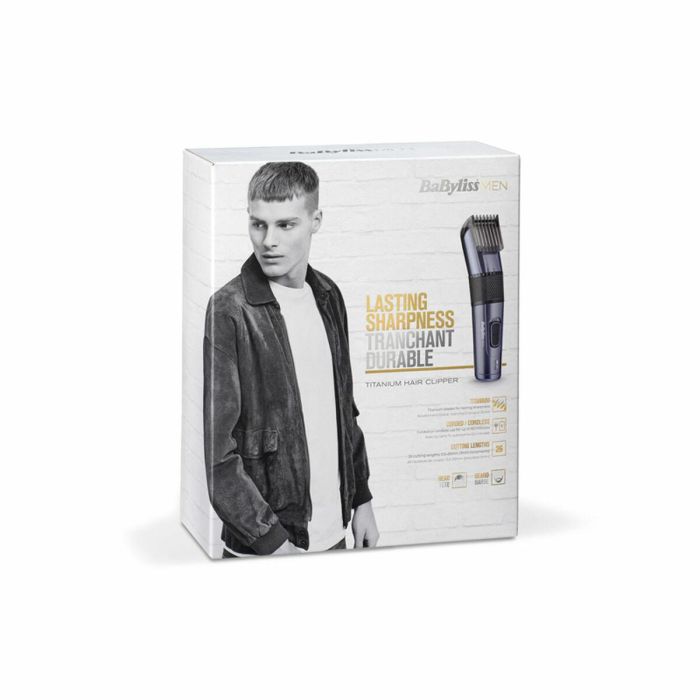 BABYLISS E976E - Cortapelos - 26 alturas de corte - Cuchillas de titanio duraderas y ultrarresistentes - Pantalla LED 13 BABYLISS E976E - Cortapelos - 26 alturas de corte - Cuchillas de titanio duraderas y ultrarresistentes - Pantalla LED 13